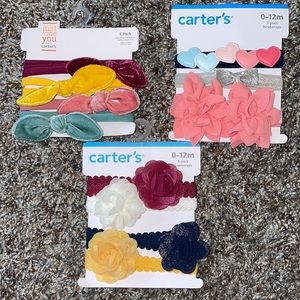 NWT Carter’s baby girl head wrap set 0-12M